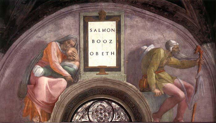 Michelangelo Buonarroti Salmon - Boaz - Obed China oil painting art